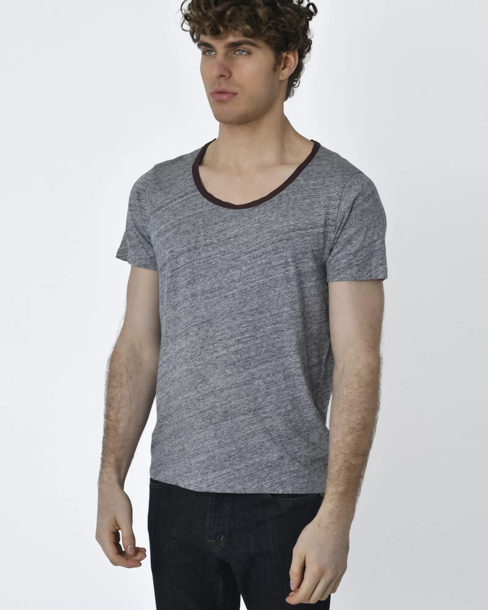 La Piscine Paris T-shirt manches courte Ltj Gris Cheap