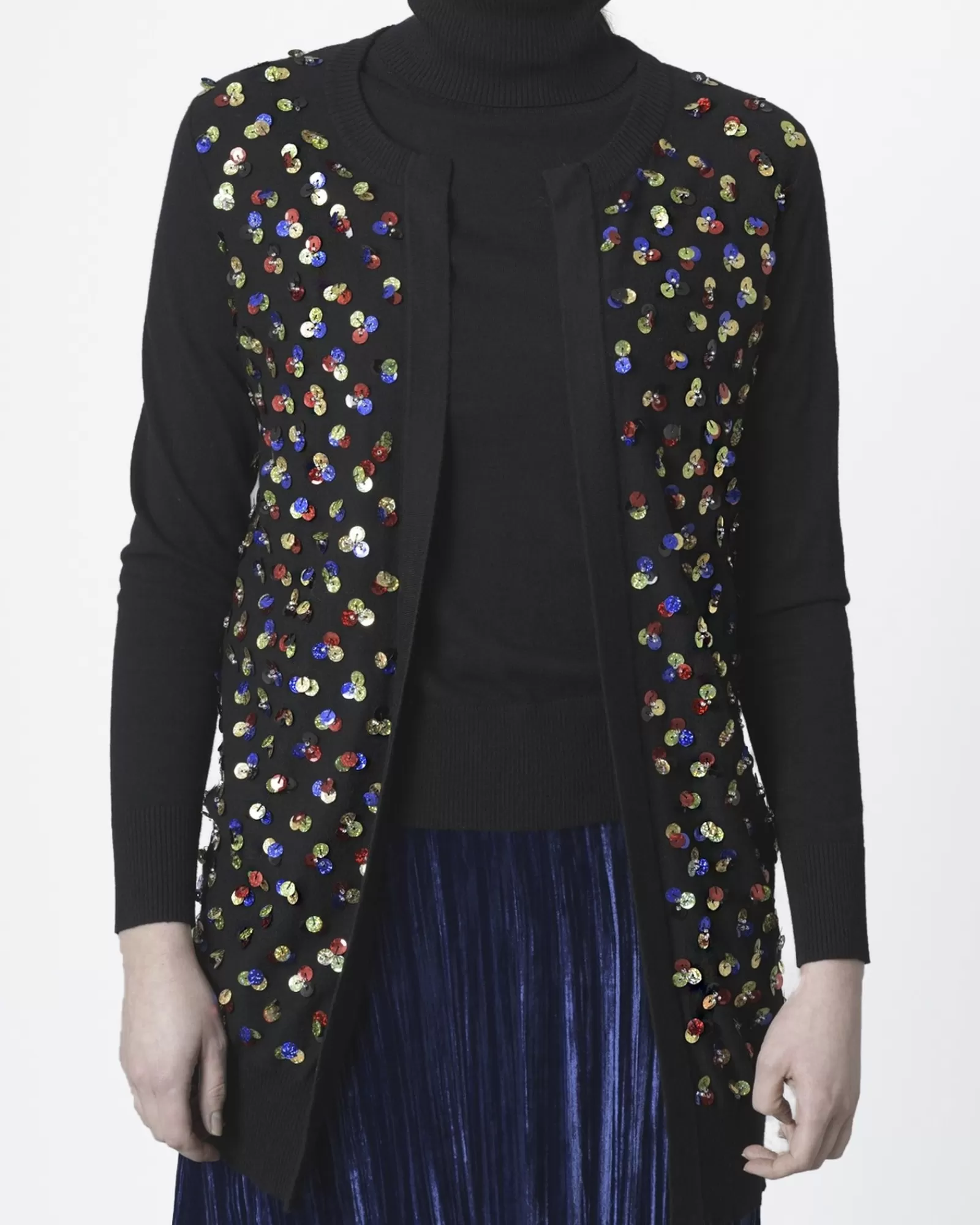 La Piscine Paris Twin set à broderie multicolore Edward Achour Noir Store