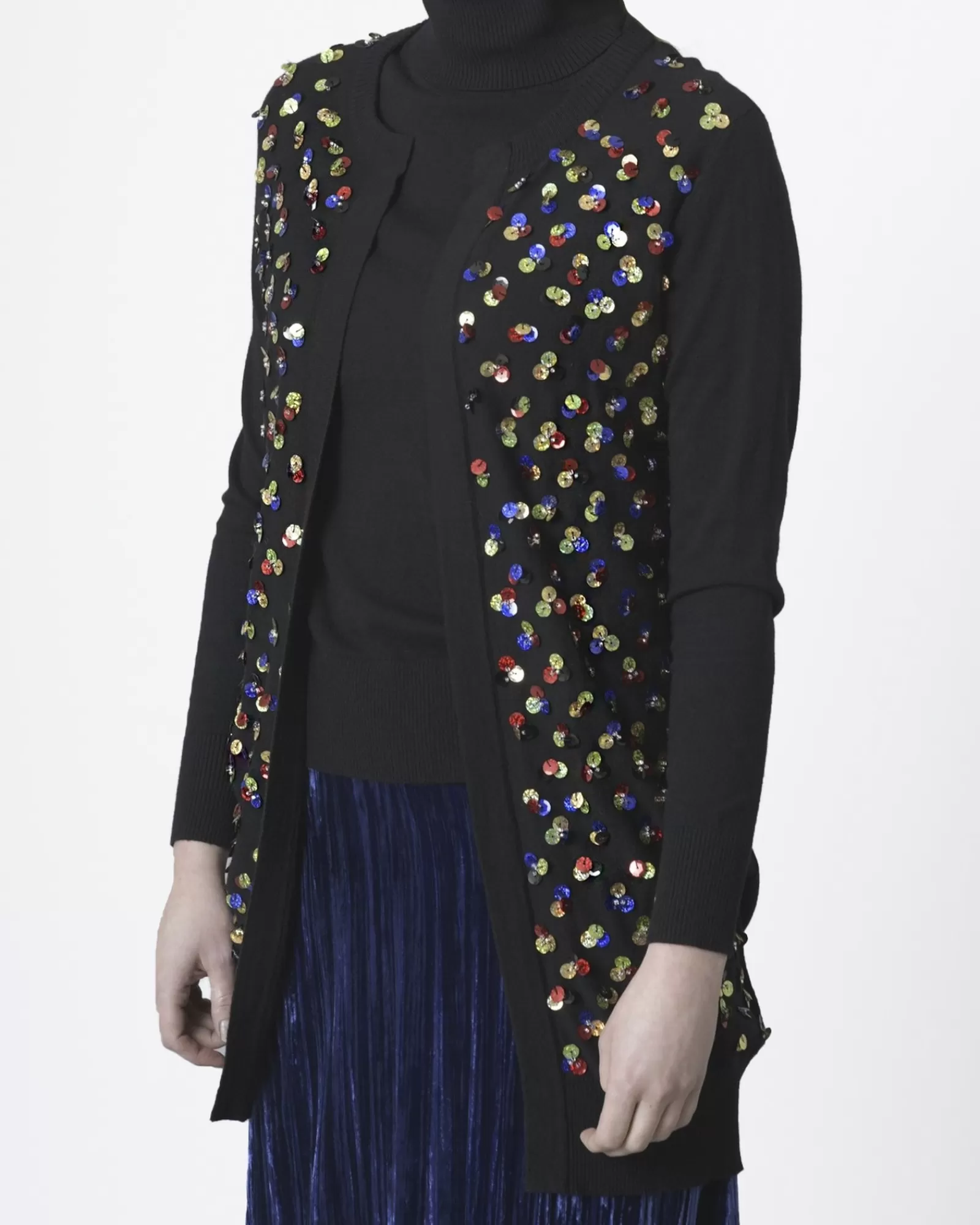 La Piscine Paris Twin set à broderie multicolore Edward Achour Noir Store