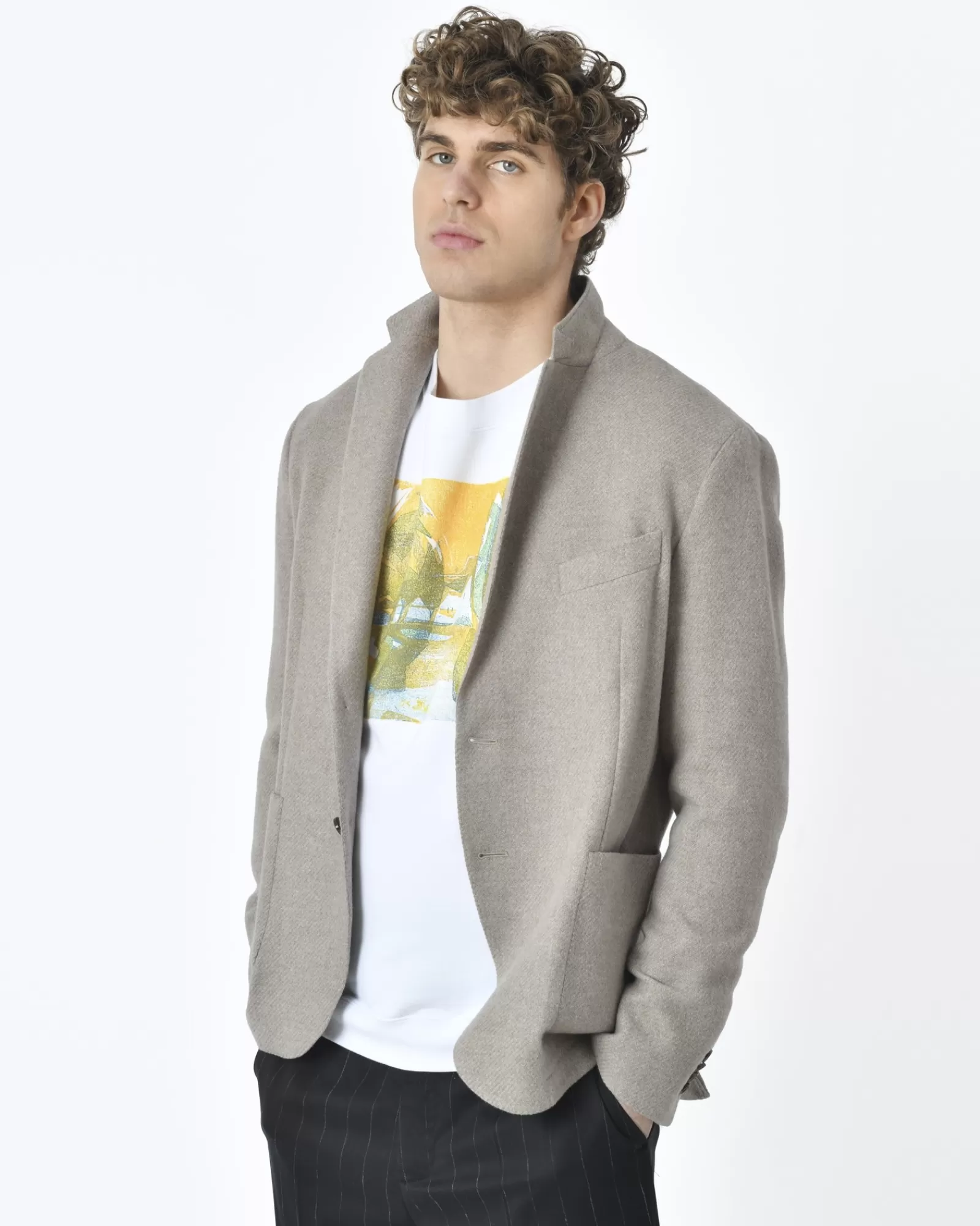 La Piscine Paris Veste blazer Eleventy Beige Discount