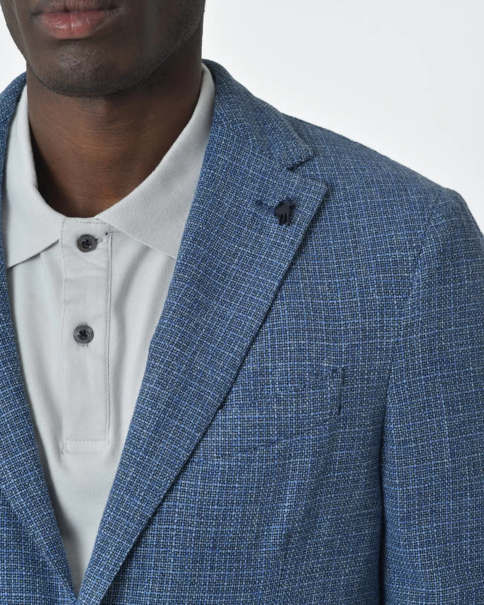 La Piscine Paris Veste de costume chiné Rodrigo Bleu Flash Sale