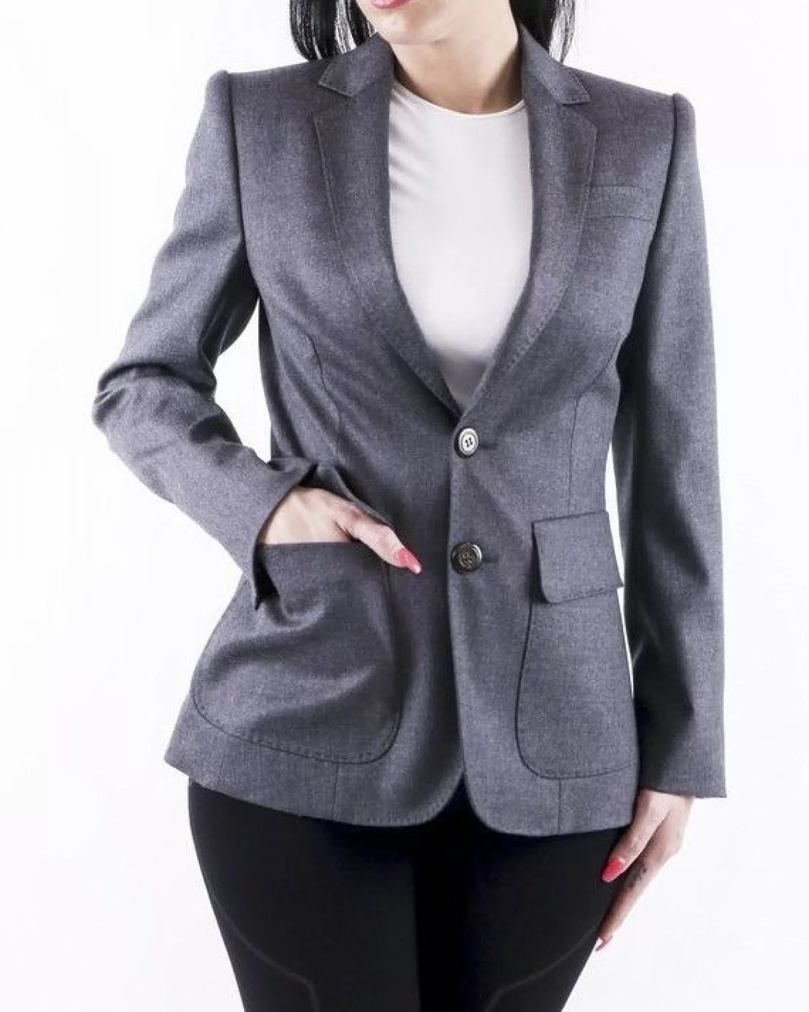 La Piscine Paris Veste de tailleur cintré en laine e Dsquared2 Gris New