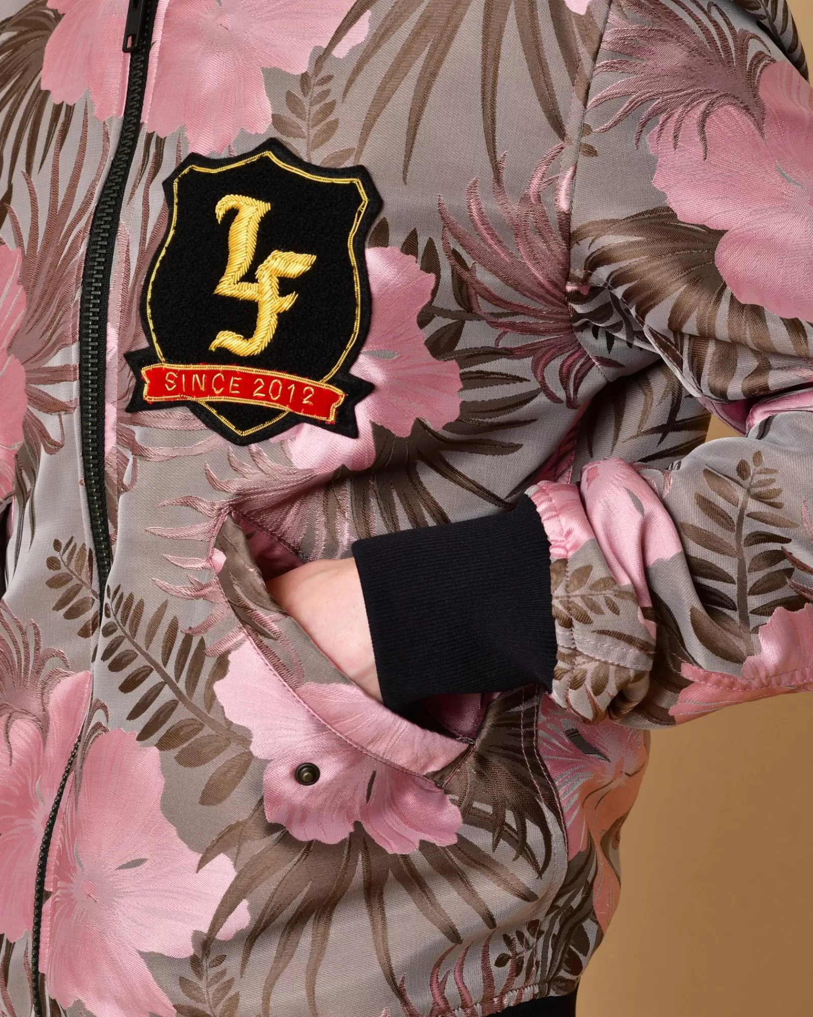 La Piscine Paris Veste en imprimé floral et taupe Lords & Fools Rose Online