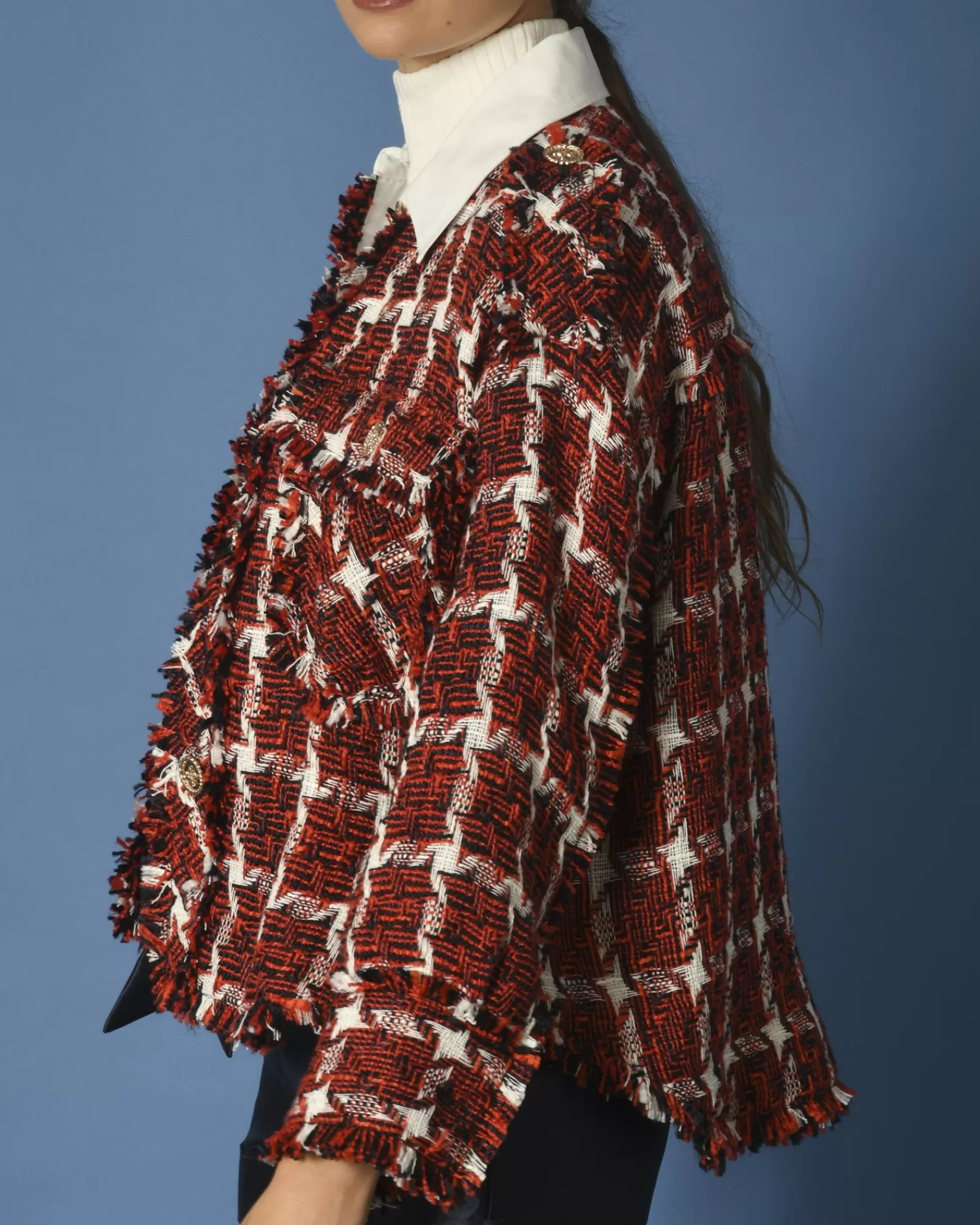 La Piscine Paris Veste en tweed Edward Achour Rouge Hot