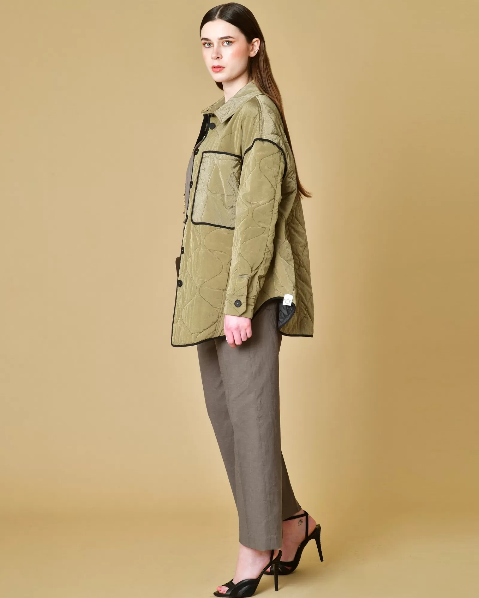 La Piscine Paris Veste matelassée avec finitions T_Coat Vert Best