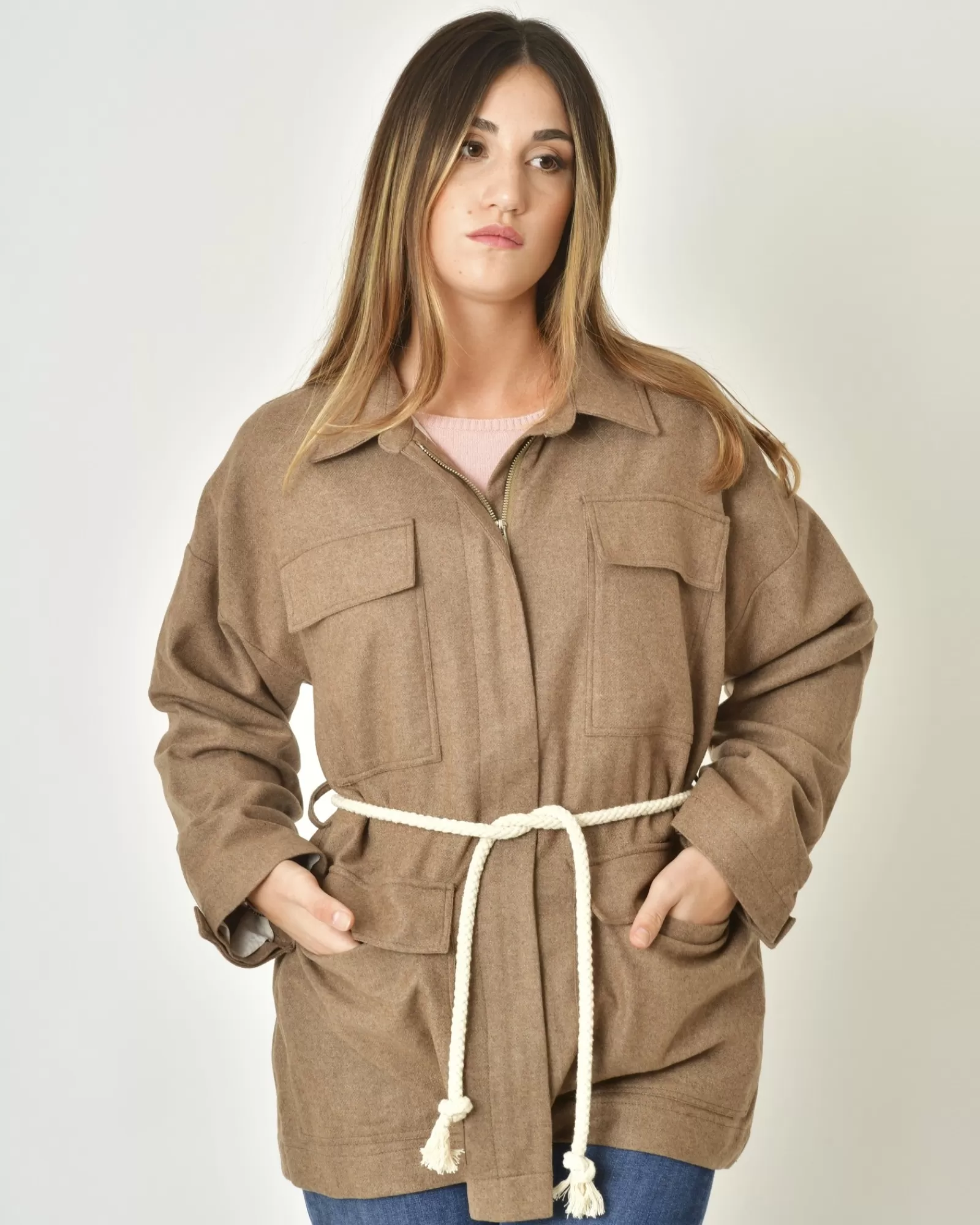 La Piscine Paris Veste militaire Chloé Stora Marron Clearance