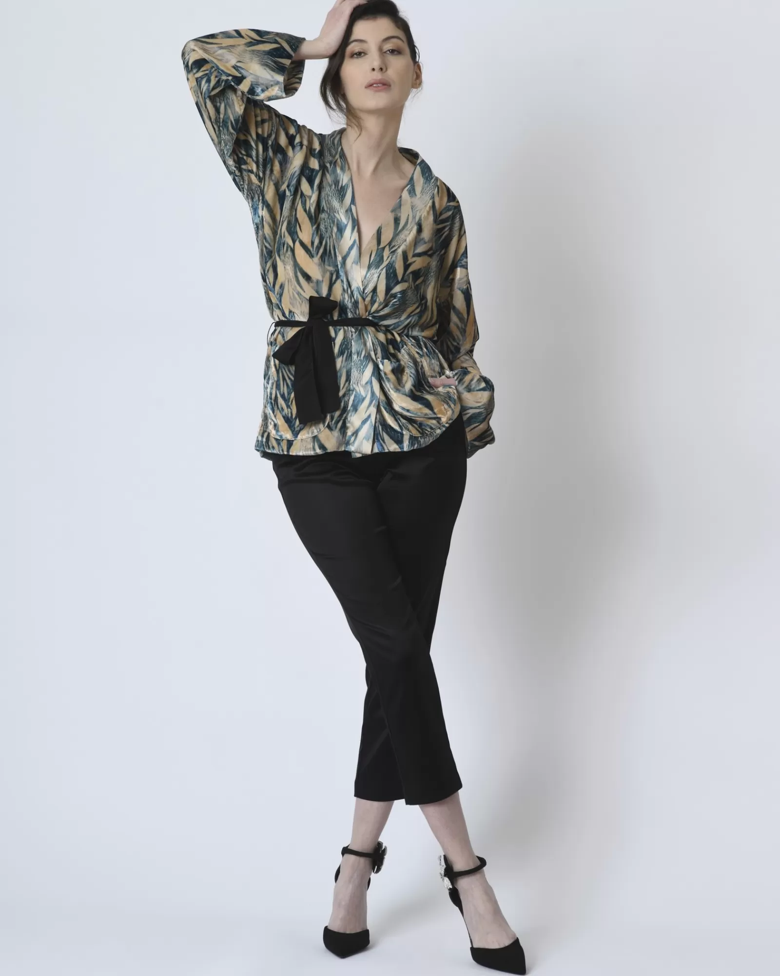 La Piscine Paris Veste velours et satin Forte Forte Bleu Shop